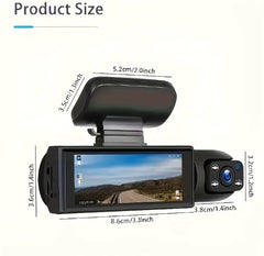 Car Dash Cam  360° Dual Lens for Nissan,Toyota,Chevrolet,Ford,Dodge