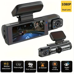 Car Dash Cam  360° Dual Lens for Nissan,Toyota,Chevrolet,Ford,Dodge